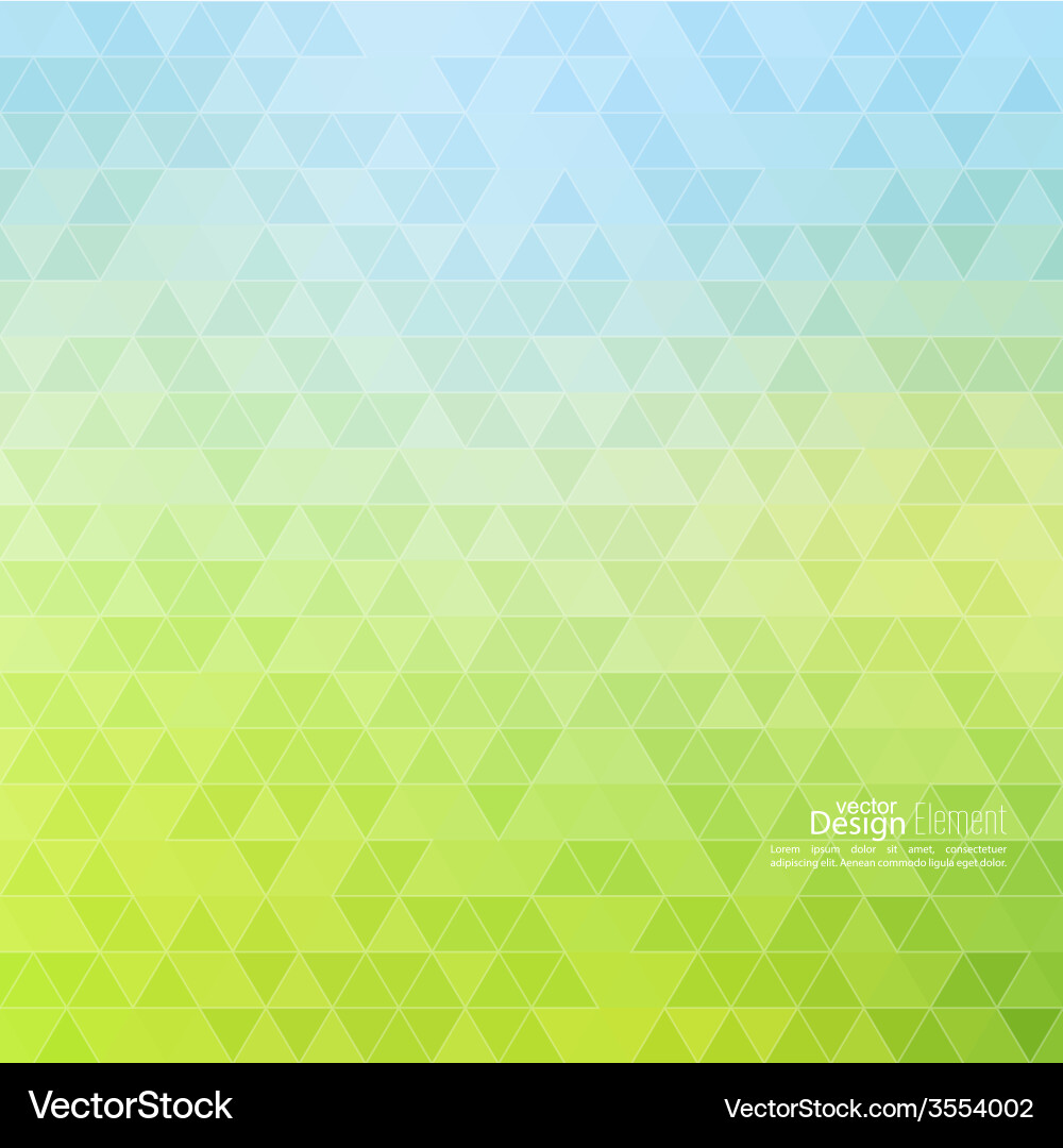 Creative abstract triangle pattern polygonal Vector Image