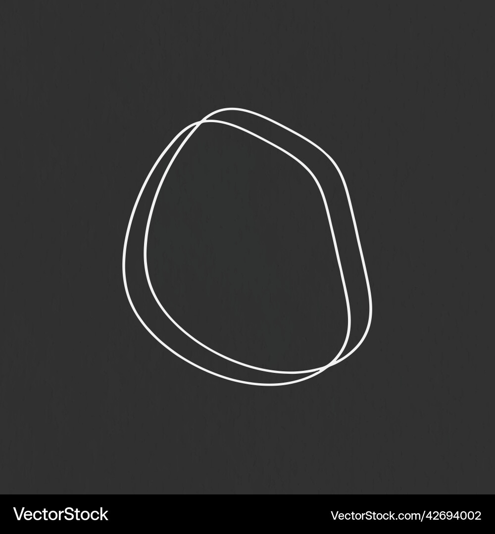 Hand drawn scribble circles design element vector image