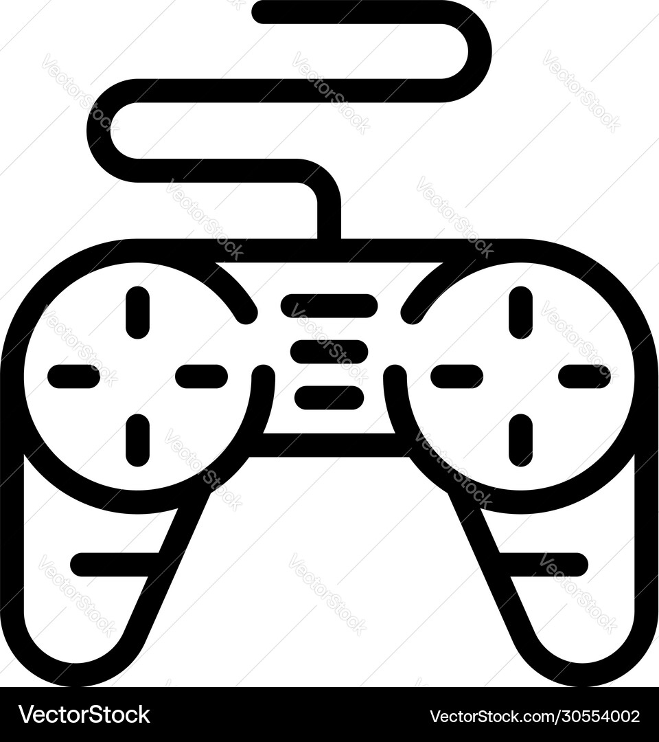 Joystick control icon outline style Joystick control icon outline style vector image