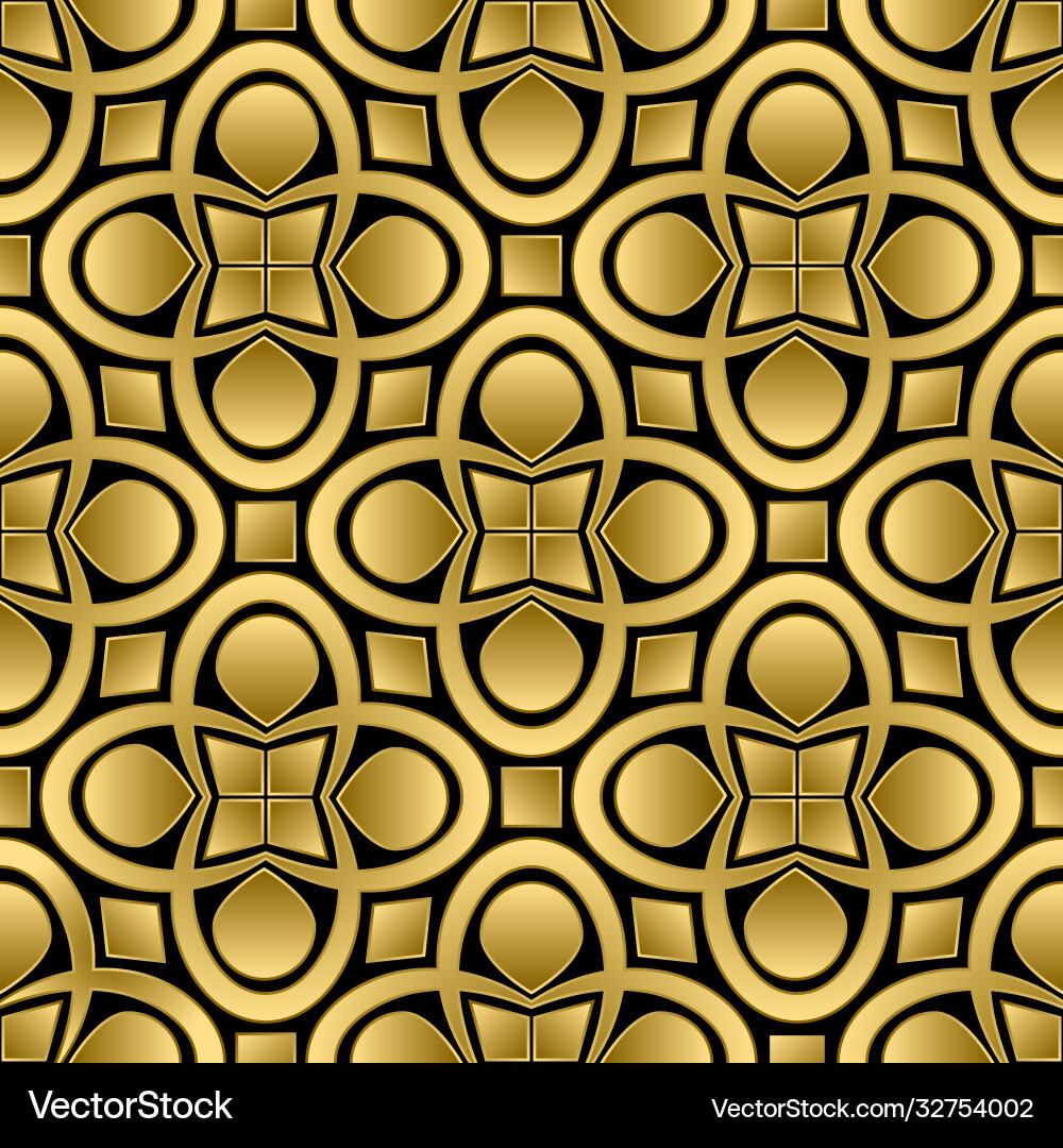 Linear abstract seamless pattern vector image
