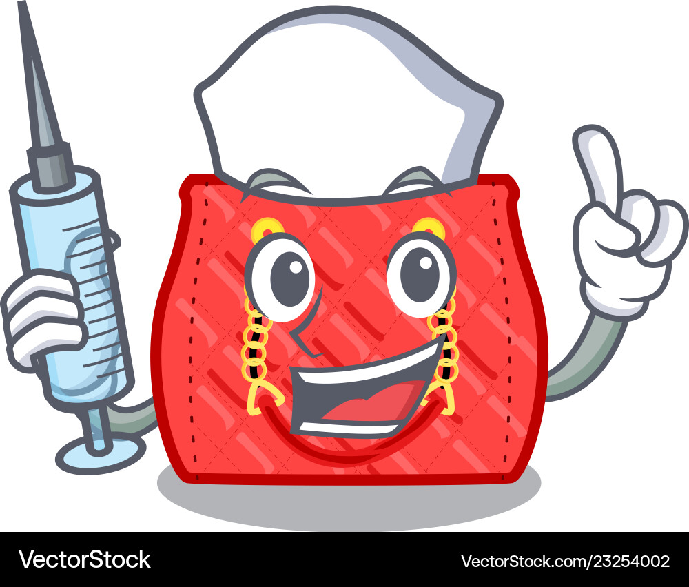 Nurse small shoulder bag quilted by cartoon – Royalty-Free Vector |  VectorStock, image size:1000x852