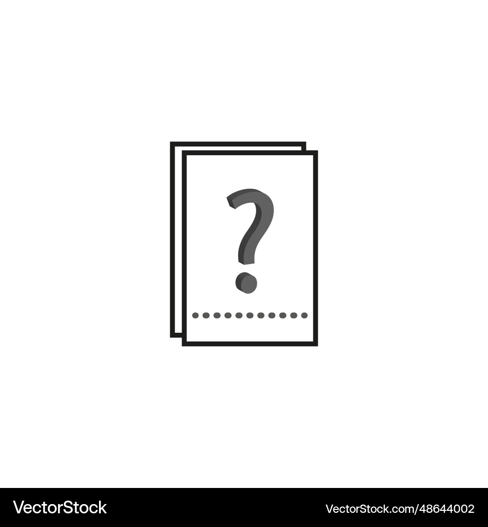 Questions icon quiz symbol vector image