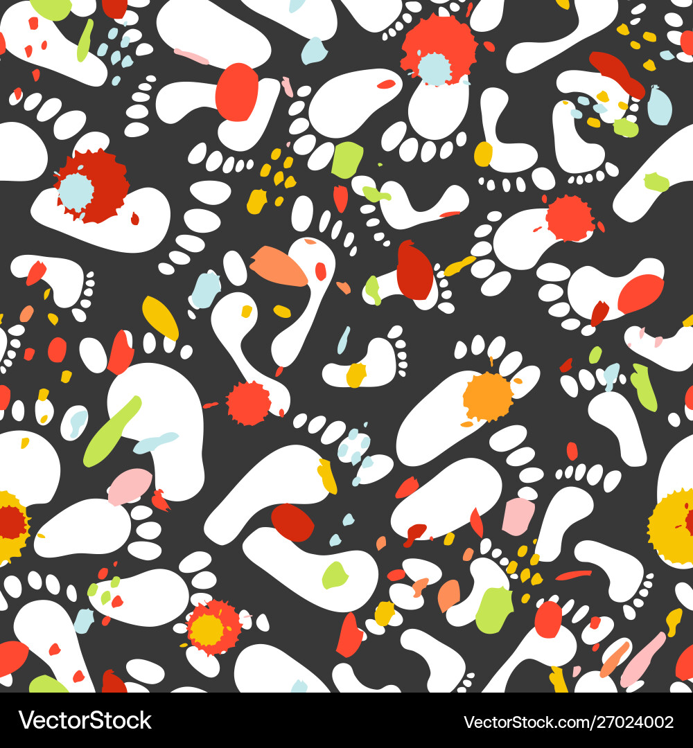 Seamless pattern with traces different sizes Seamless pattern with traces different sizes vector image