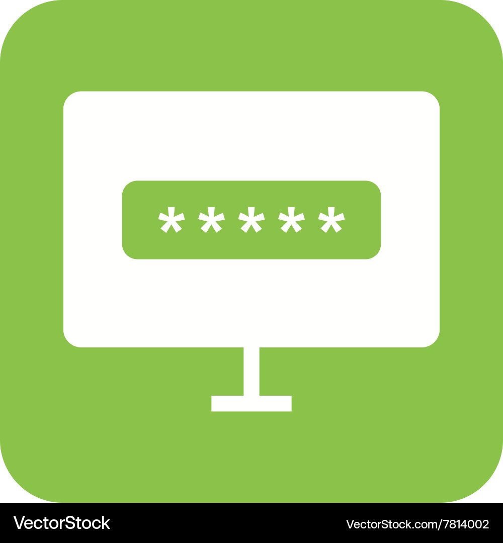 System password Vector Image