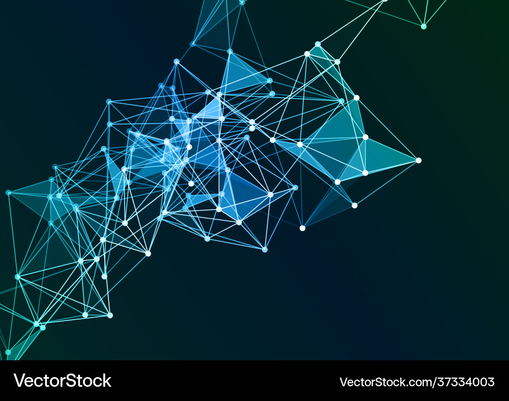 Abstract background with a network connections vector image