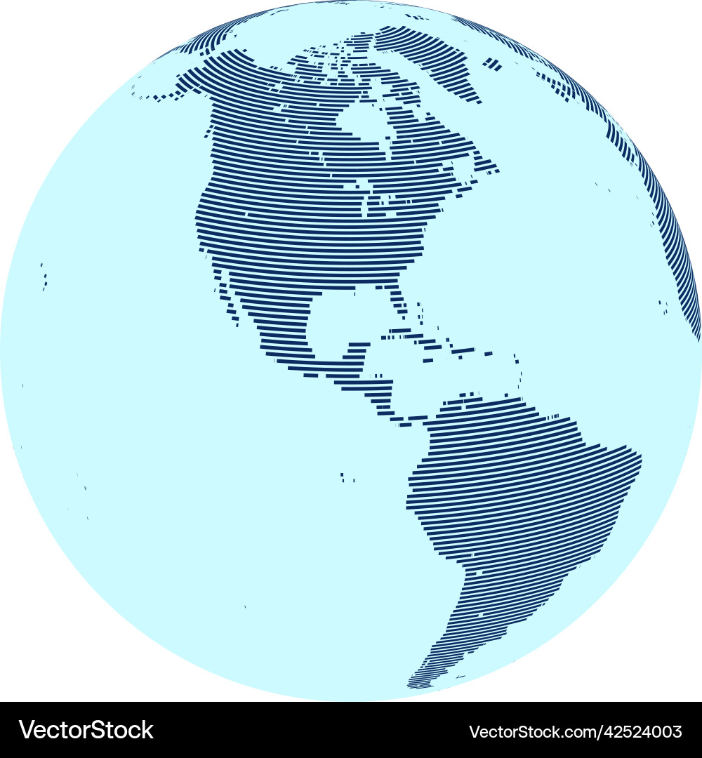 Abstract world map with lines on globe Abstract world map with lines on globe vector image