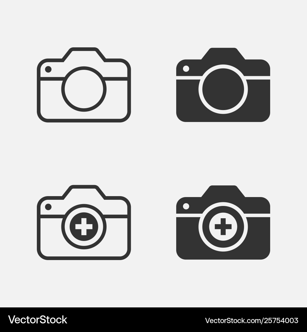 Add photo icon for graphic and web design Add photo icon for graphic and web design vector image