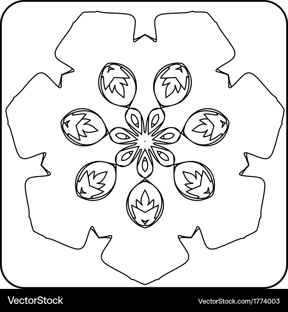 Circular pattern with angles vector image