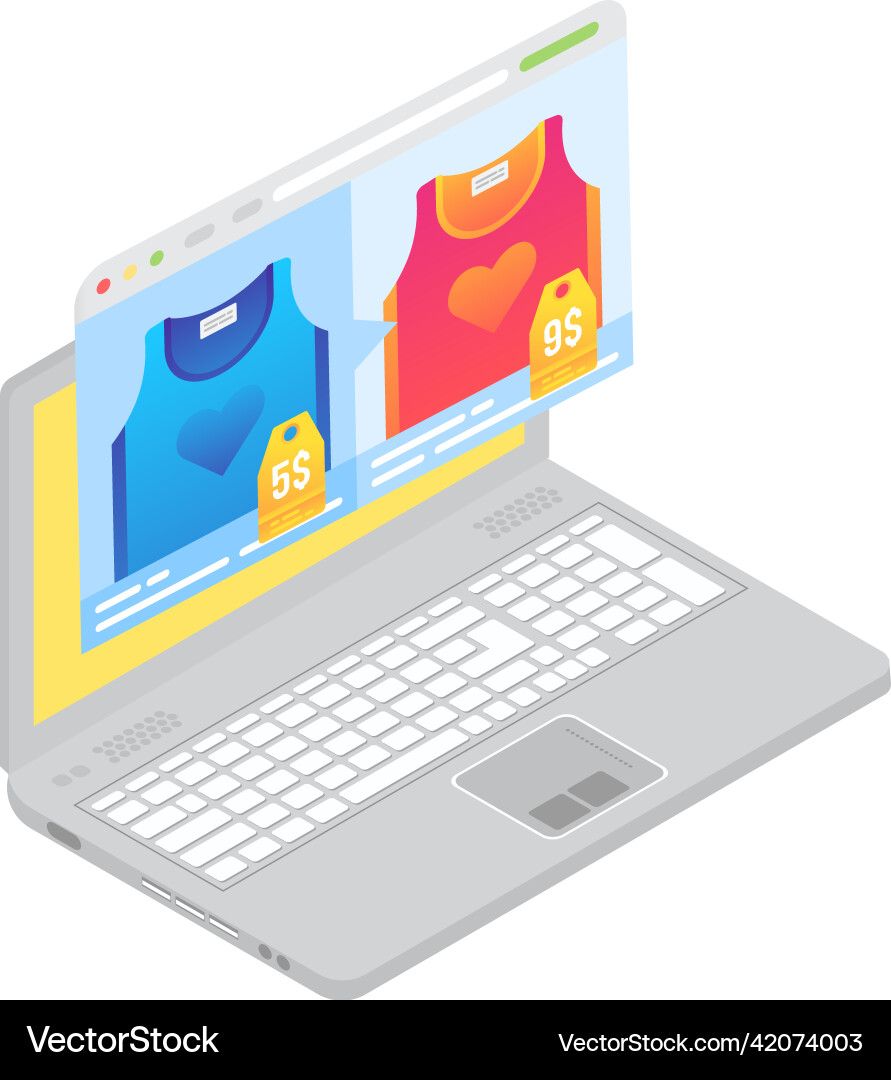 Compare price service 3d computer icon vector image
