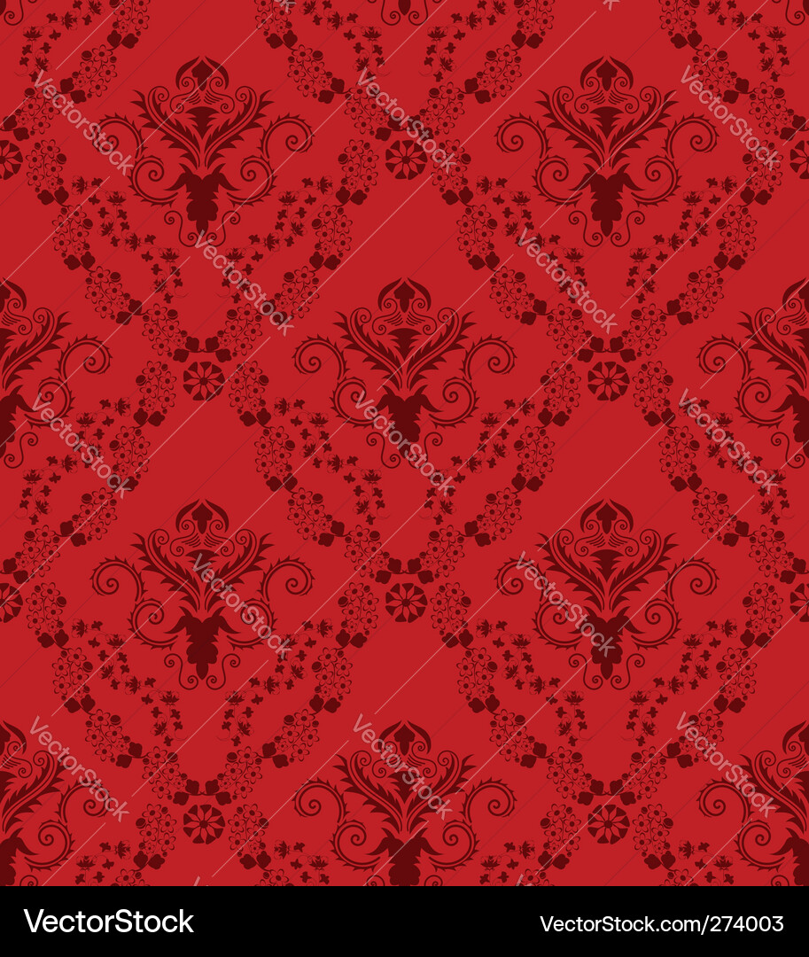 Damask pattern Vector Image