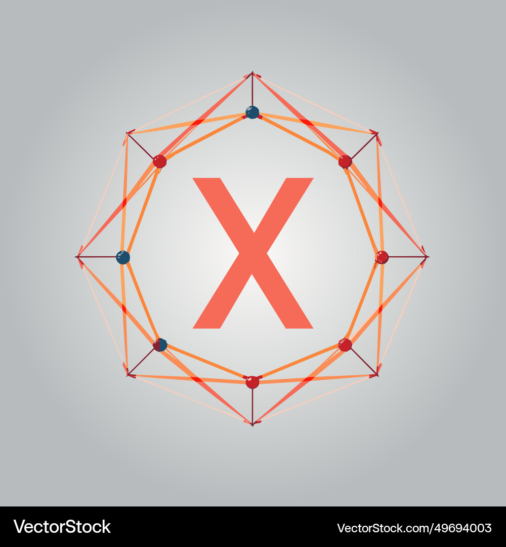 Event organization studio filled colorful initial vector image