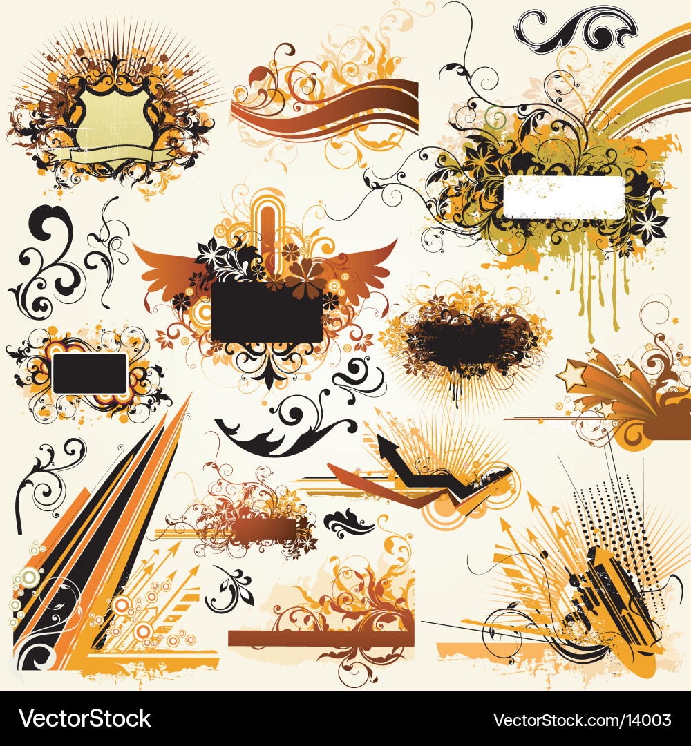 Grunge Urban Elements Royalty Free Vector Image
