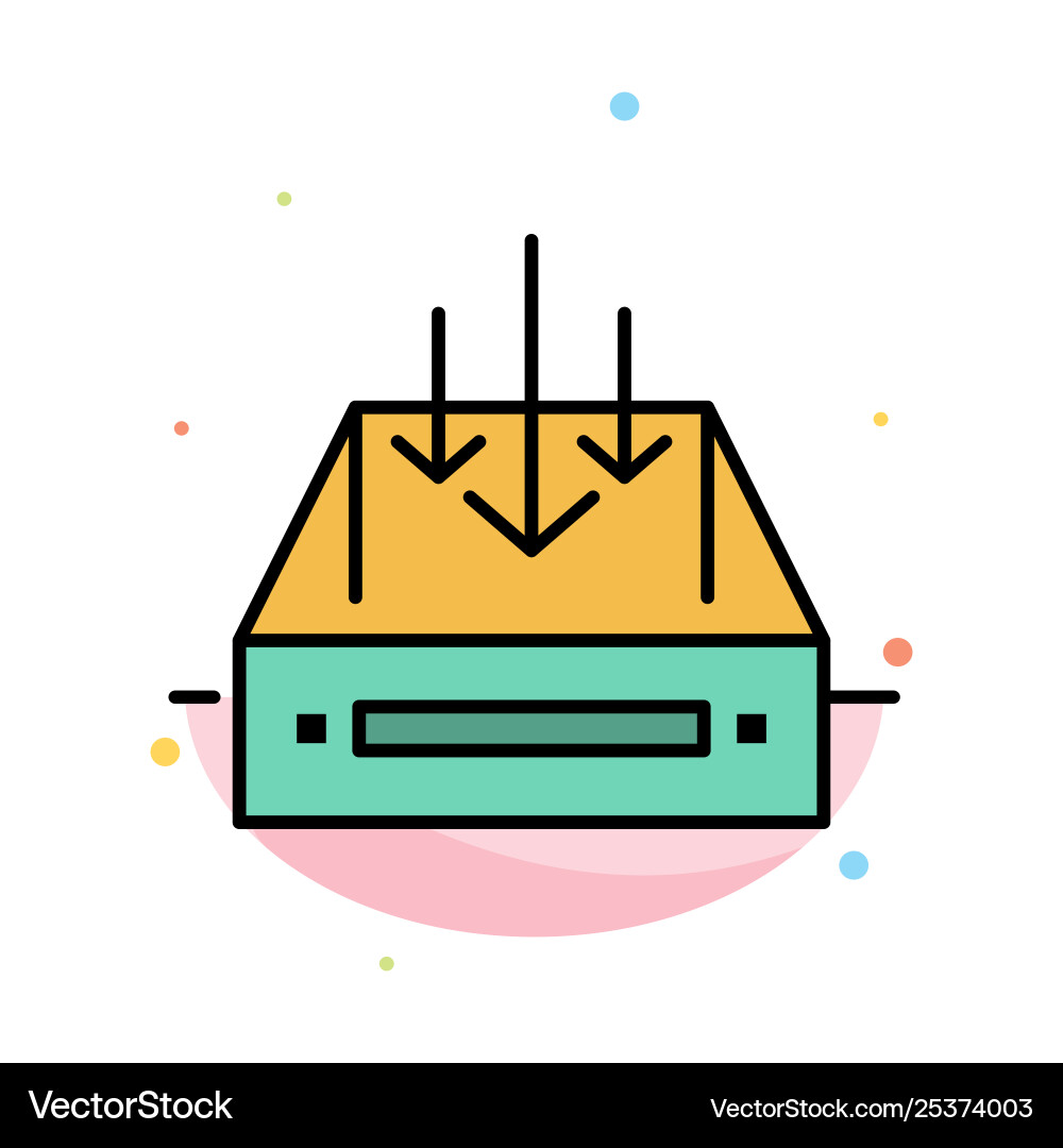 Inbox mail box container delivery parcel abstract Inbox mail box container delivery parcel abstract Vector Image