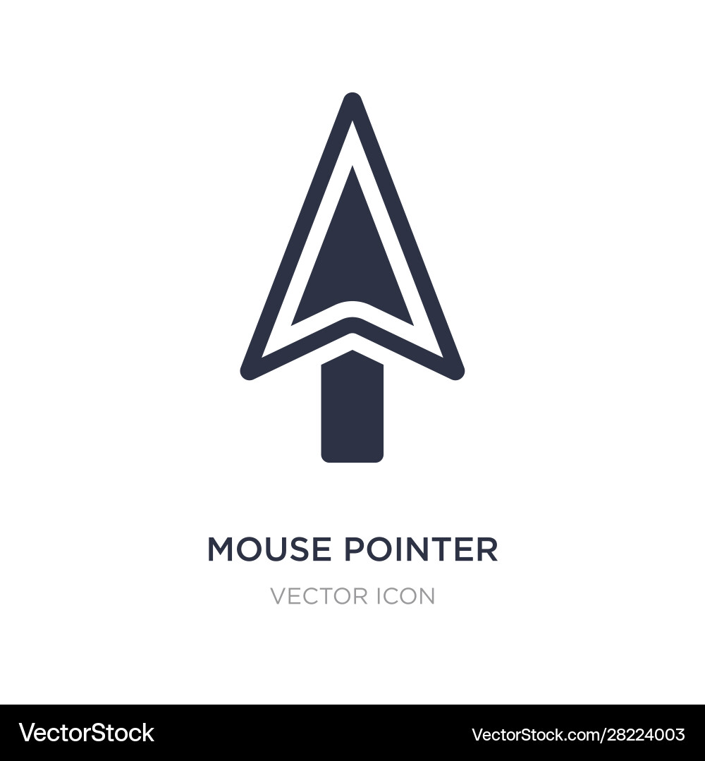 Mouse pointer icon on white background simple Mouse pointer icon on white background simple vector image