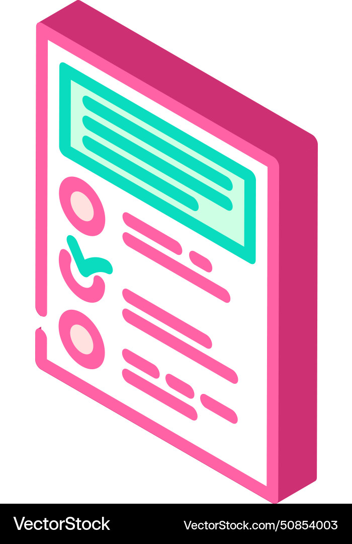 Offboarding ux ui design isometric icon Offboarding ux ui design isometric icon vector image