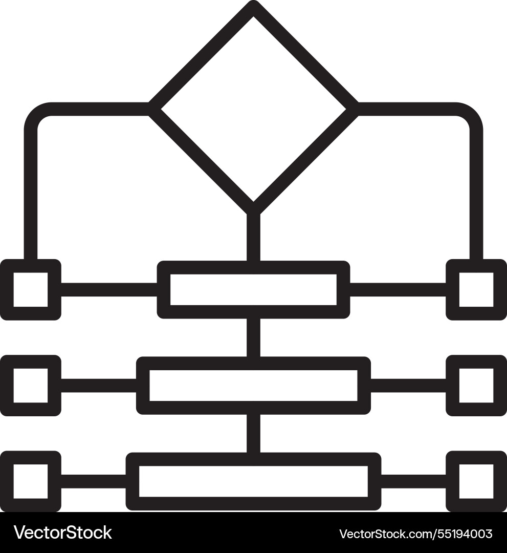Protocol line icon design Vector Image
