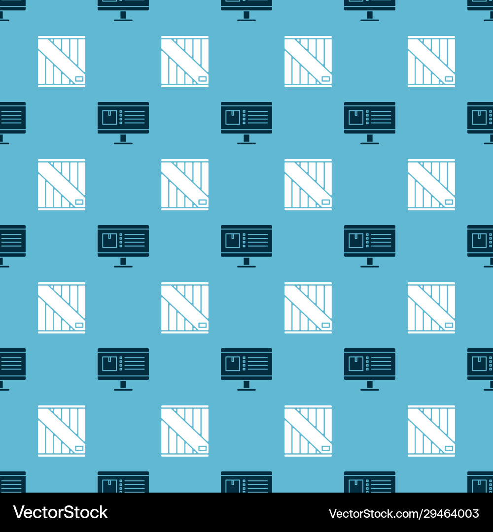 Set computer monitor with app delivery tracking Set computer monitor with app delivery tracking vector image