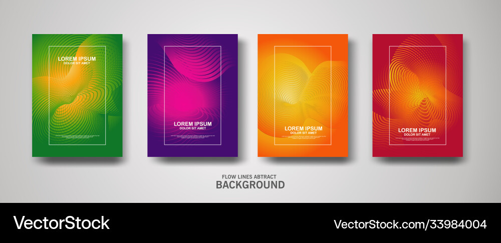 Abstract flow lines pattern background vector image