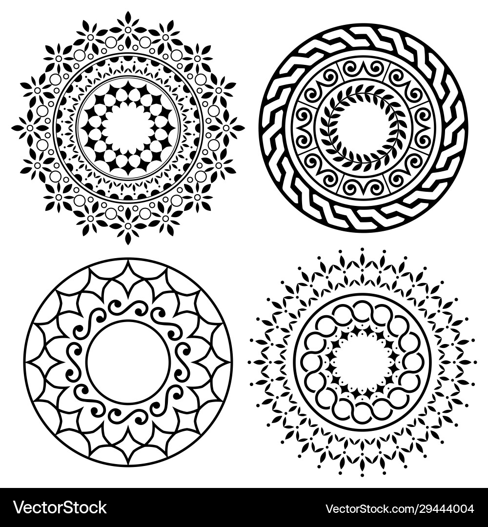 Bohemian Mandala Pattern vector image