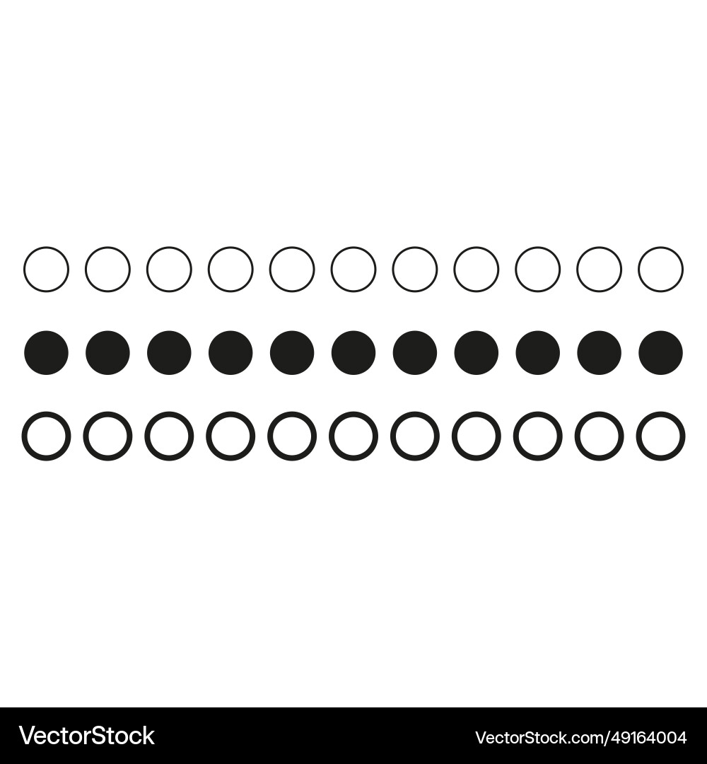Dotted line simple shape Dotted line simple shape vector image