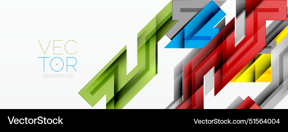 Dynamic lines geometric background Vector Image