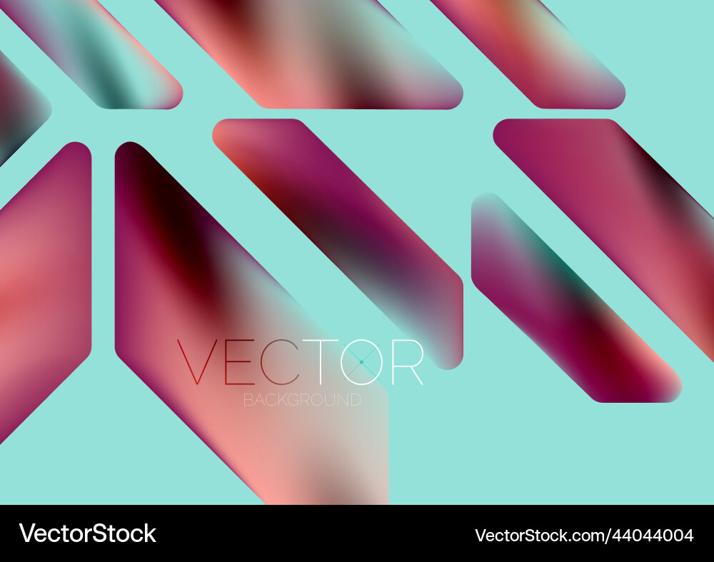 Fluid color dynamic geometric shapes abstract Vector Image