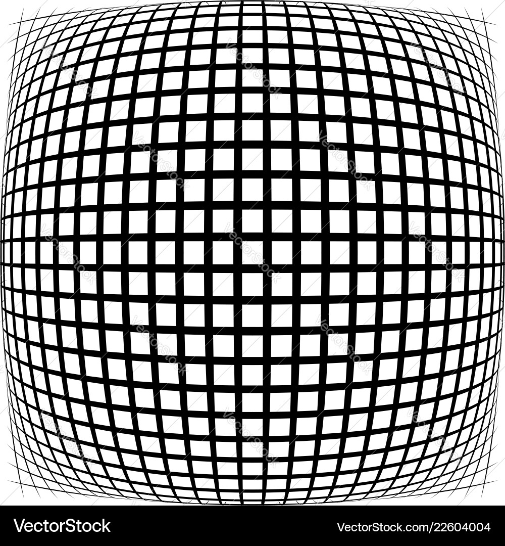 Grid mesh lattice with distortion warp effect Grid mesh lattice with distortion warp effect Vector Image