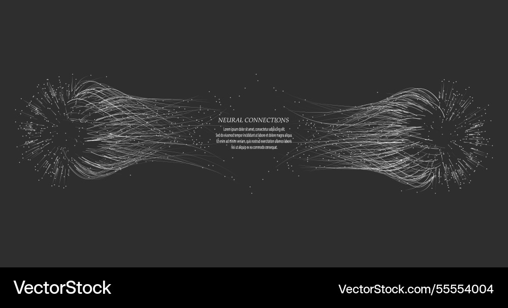 Neural Network Connections vector image