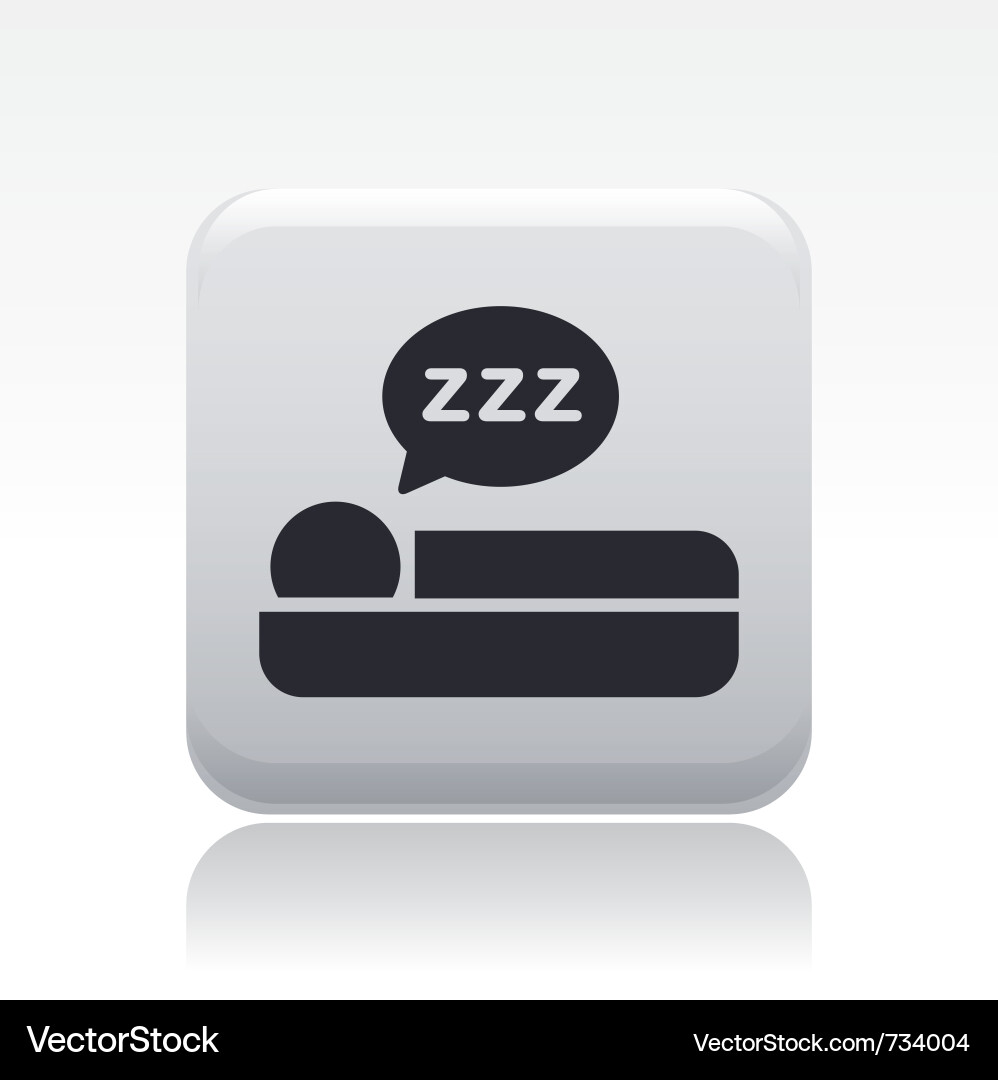 Sleep Icon - Bedtime Vector Image