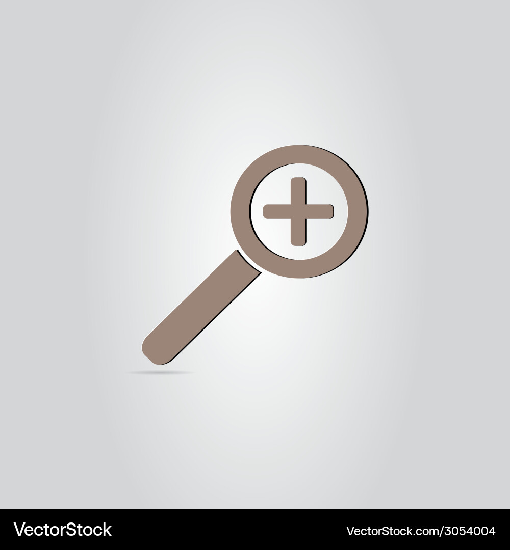 Zoom in web icon vector image