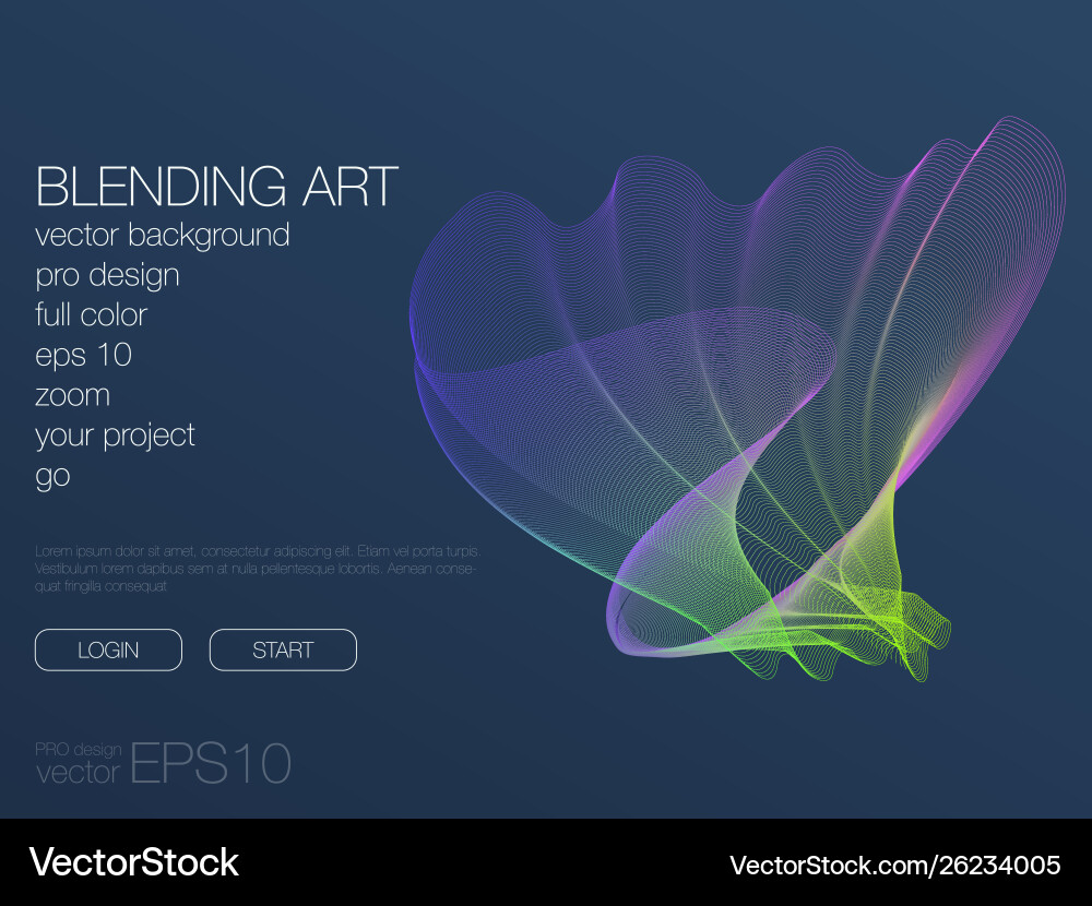 Abstract blend background template for web site Abstract blend background template for web site vector image