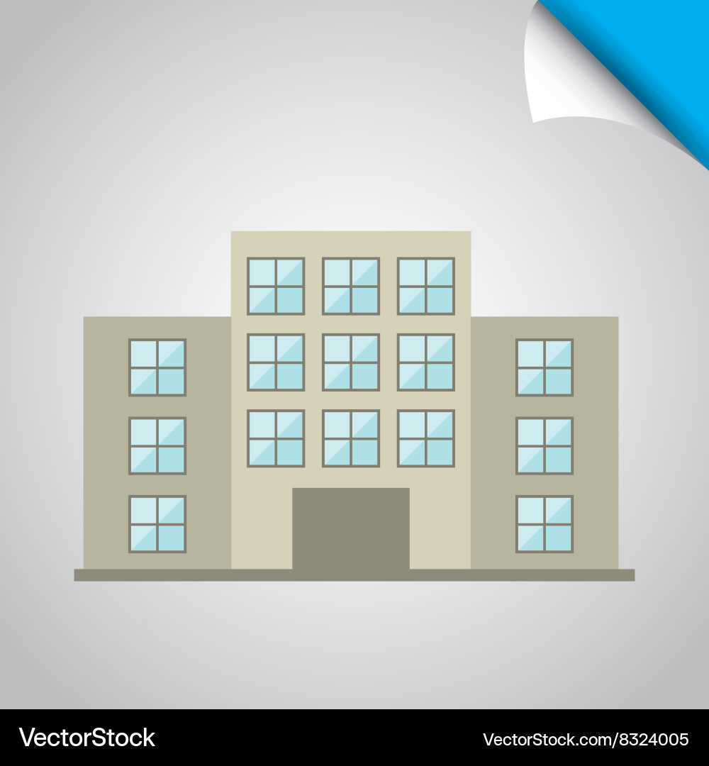 Building front design vector image