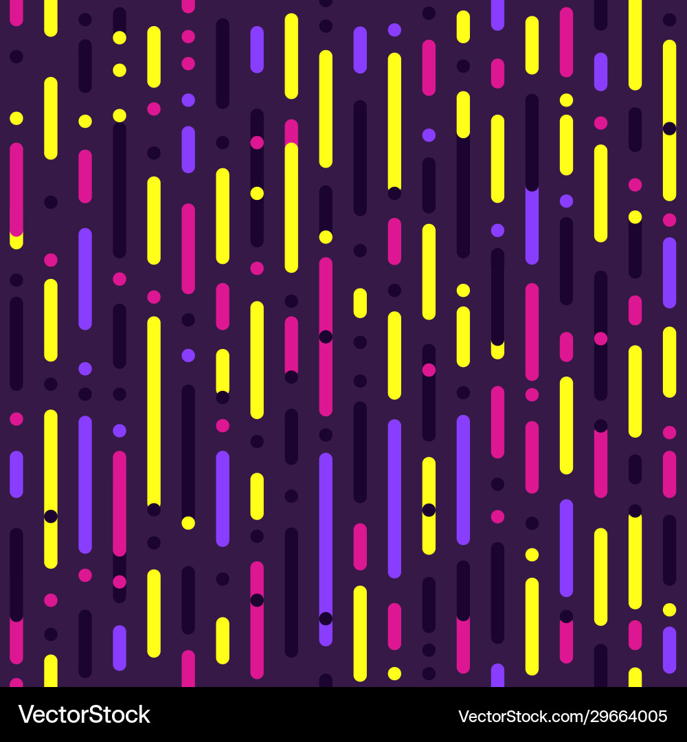 Dynamic Color Lines Seamless Pattern vector image