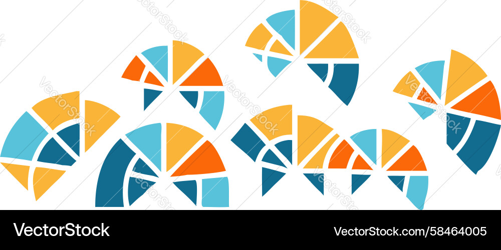 Dynamic Geometric Data Shapes Vector Image
