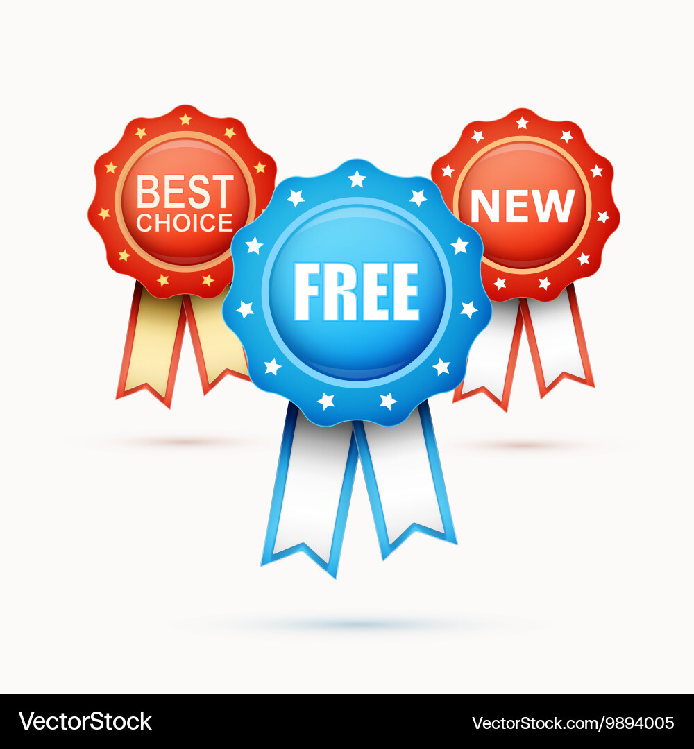 Label set Vector Image