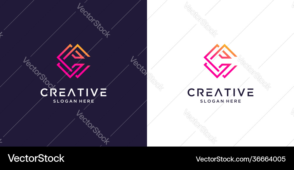 Letter C Logo - Creative Template Royalty Free Vector Image