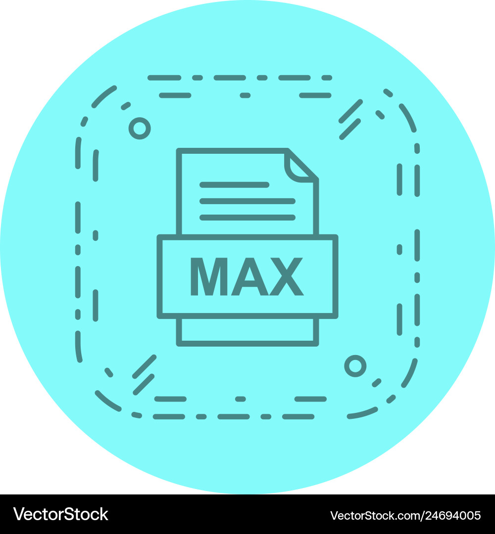 Max file document icon vector image