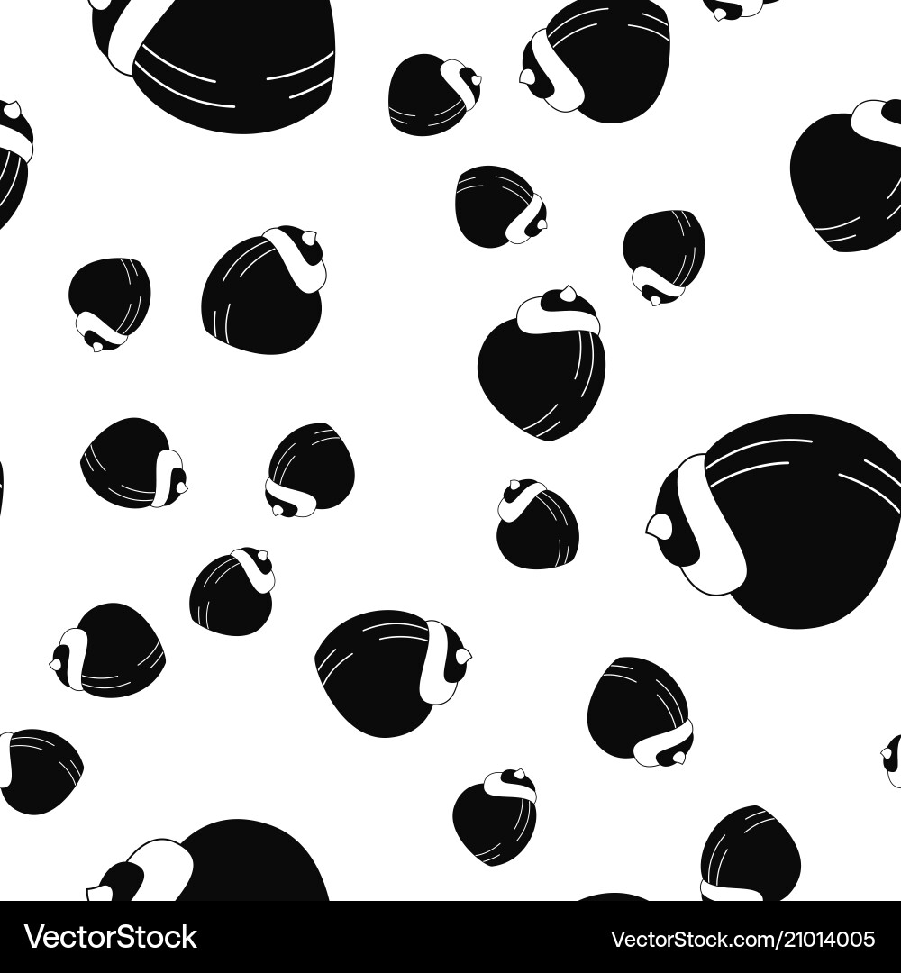 Pattern with shells vector image