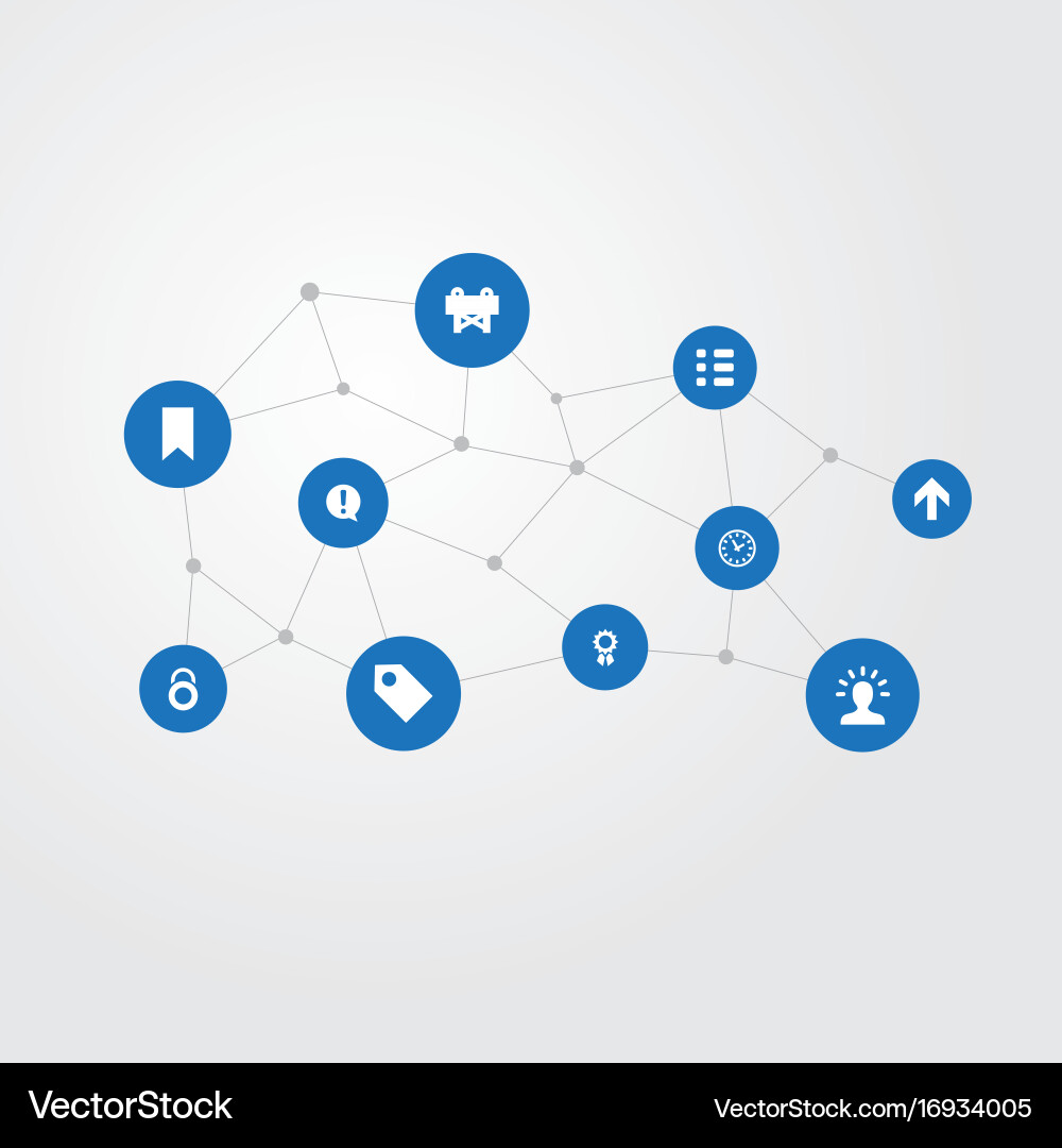 Set of simple interface icons vector image