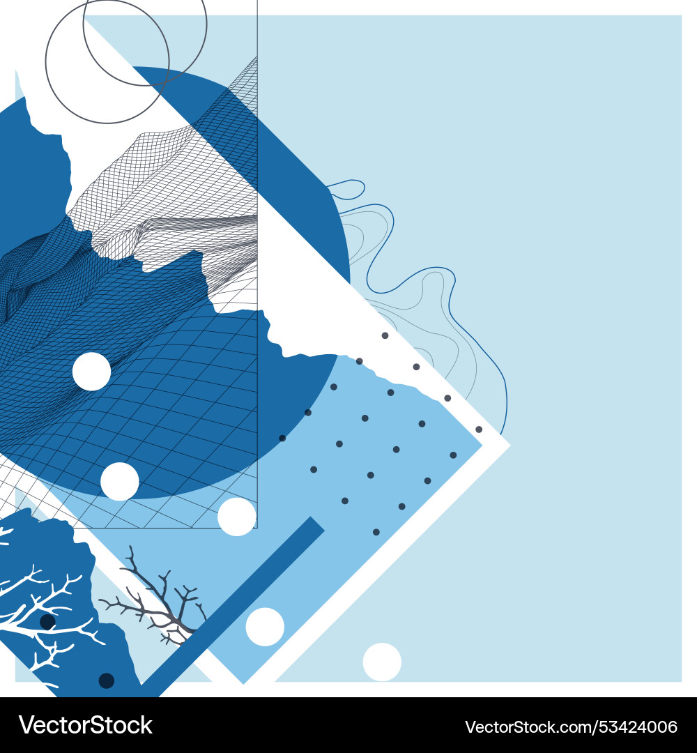 Abstract art wireframe background modern science Abstract art wireframe background modern science vector image