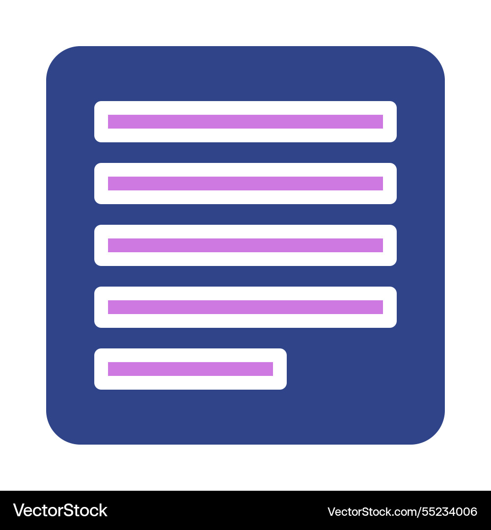 Abstract document icon with text boxes and layout vector image