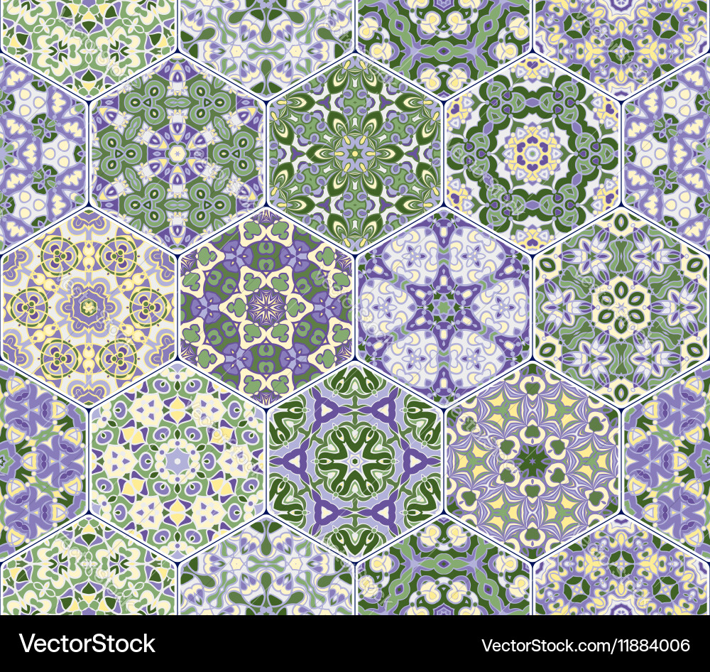 Abstract seamless pattern tiles vector image