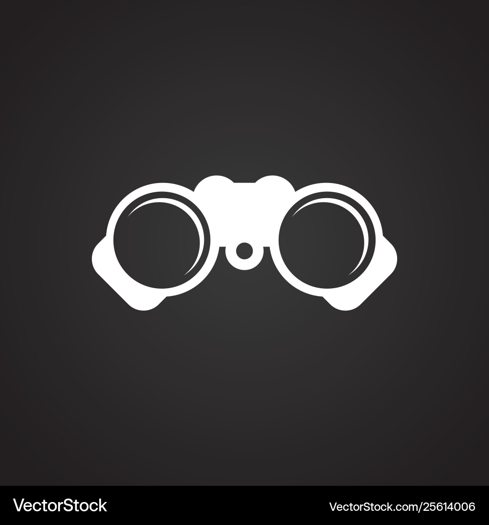 Binocular icon on background for graphic and web Binocular icon on background for graphic and web vector image