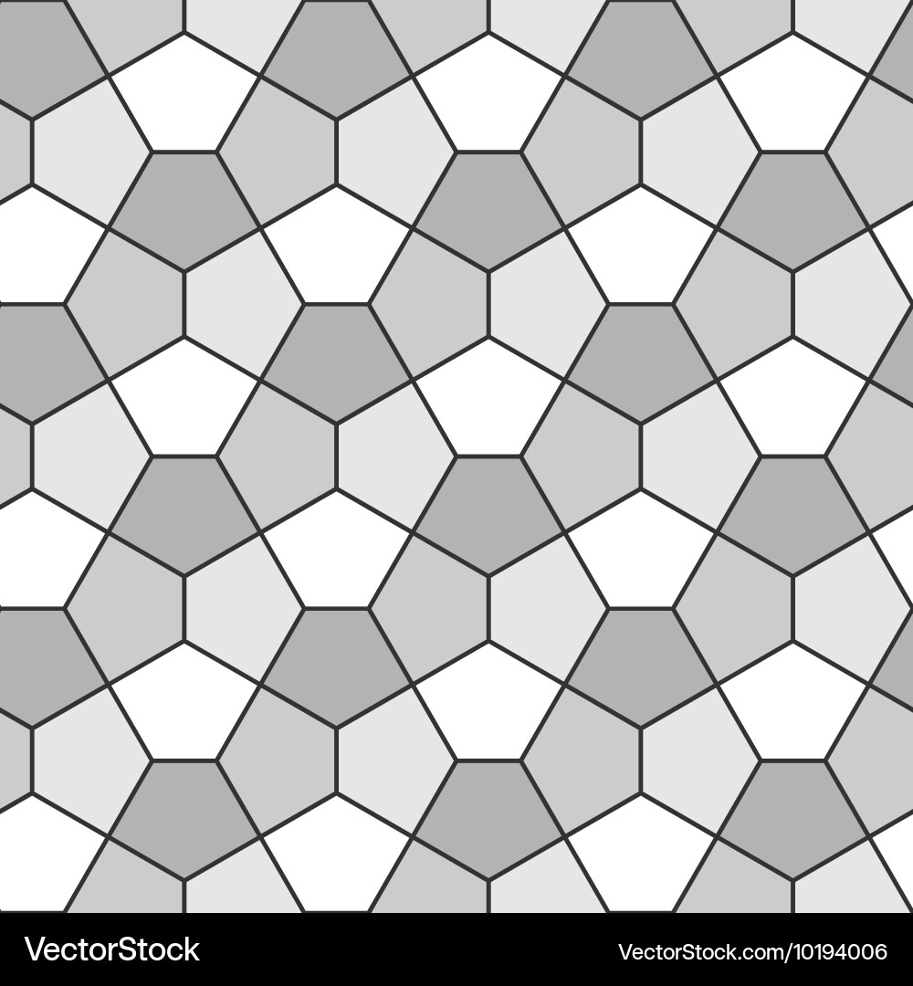 Geometric Pentagonal Tile Pattern vector image