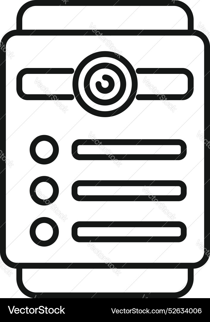 Intercom system showing modern security technology Intercom system showing modern security technology vector image