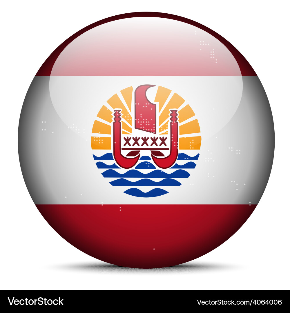 Map with dot pattern on flag button of french vector image