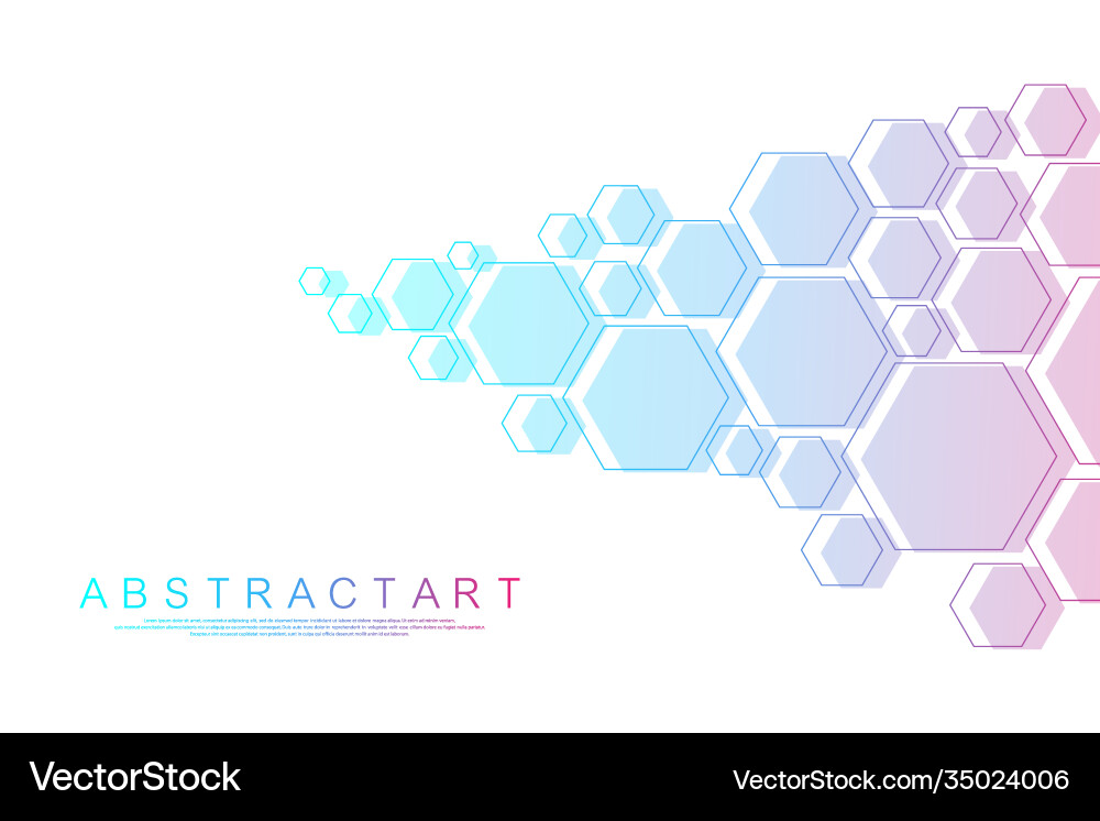 Molecular structure background science template Molecular structure background science template vector image