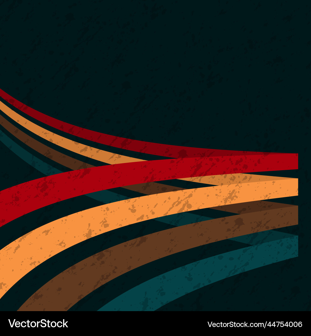 Retro fun colors background with four lines Retro fun colors background with four lines Vector Image