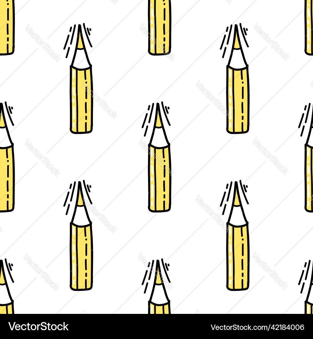 Seamless pattern with of a yellow vector image