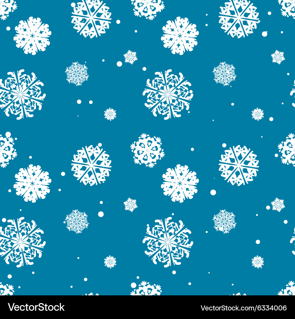 Snowflake pattern texture christmas vector image